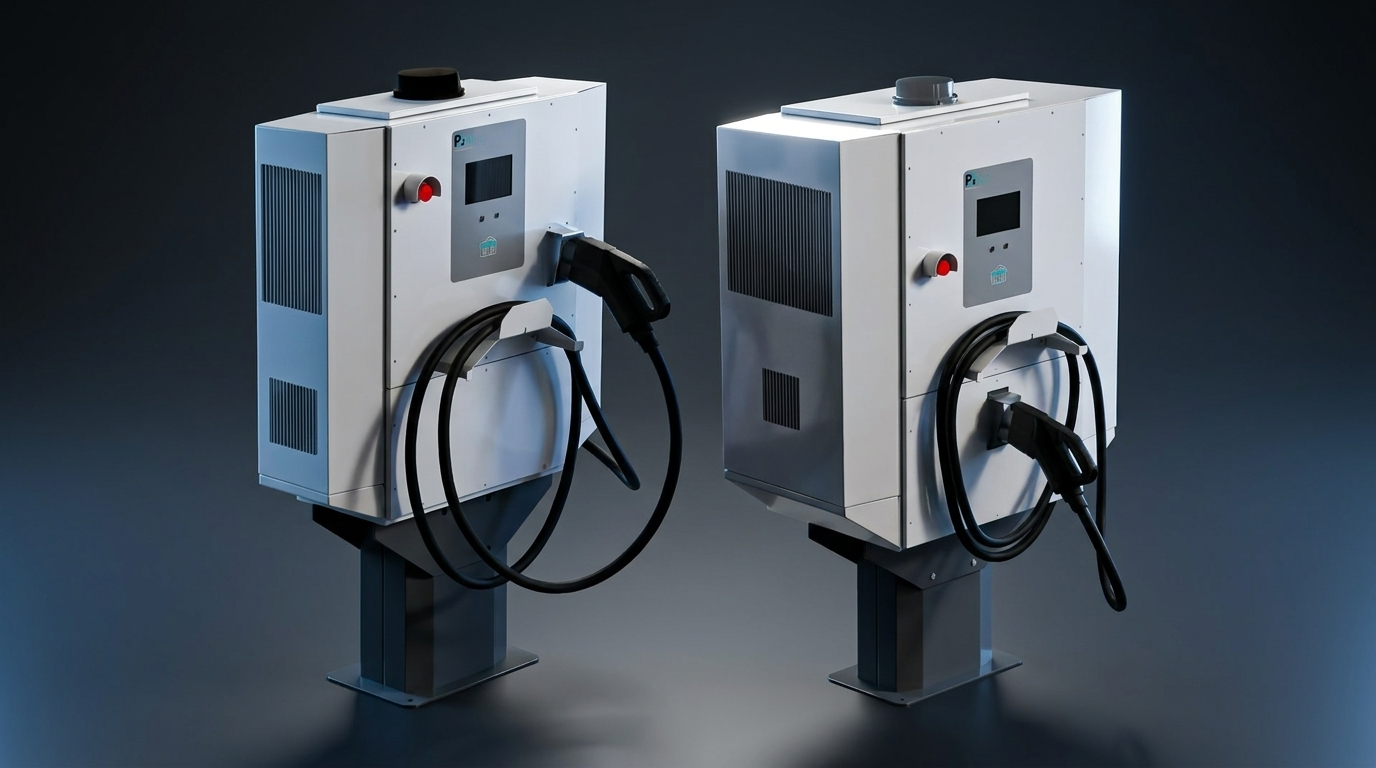 Pii No-Upgrade Fast Charger cabinet lineup